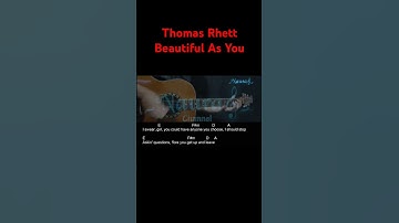 Thumbnail of Thomas Rhett - Beautiful As You Guitar Chords Lyrics #shorts