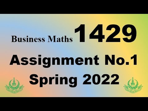 solved assignment 1429 spring 2022