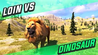 Lion vs Dinosaur: Wild game of 2023 | sher or dinosaur ke lrai wali game | lion vs dinosaur fight screenshot 3