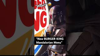 MANDALORIAN &amp; GROGU Try the new BURGER KING Menu #starwars #shorts #burgerking #mandalorian #cosplay