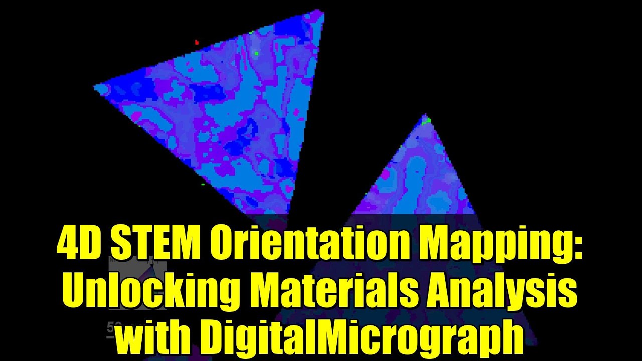 4D STEM Orientation Mapping: Unlocking Materials Analysis with DigitalMicrograph