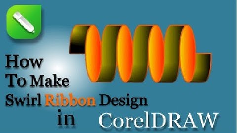 How to make Swirl Ribbon in CorelDRAW🔥#design #mrhowsenior