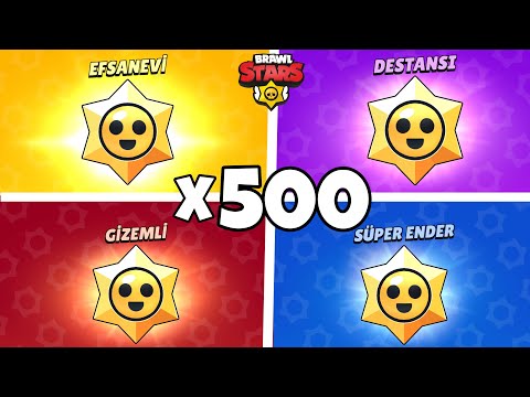 500 STARR HEDİYESİ AÇTIM BİR SÜRÜ EFSANEVİ ÇIKTI !! BRAWL STARS