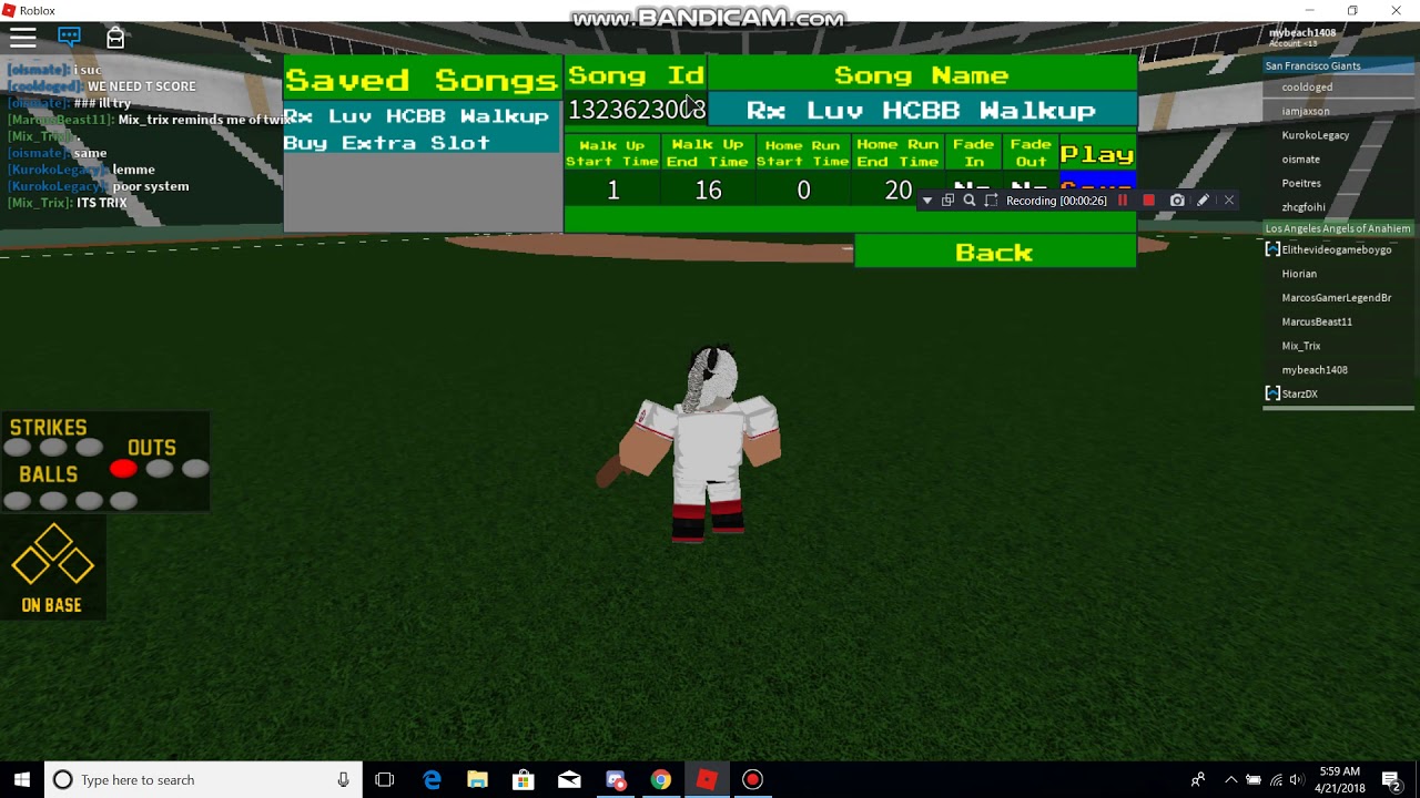 How To Put On Walkup Music In Hcbb 9v9 Youtube - hcbb roblox script