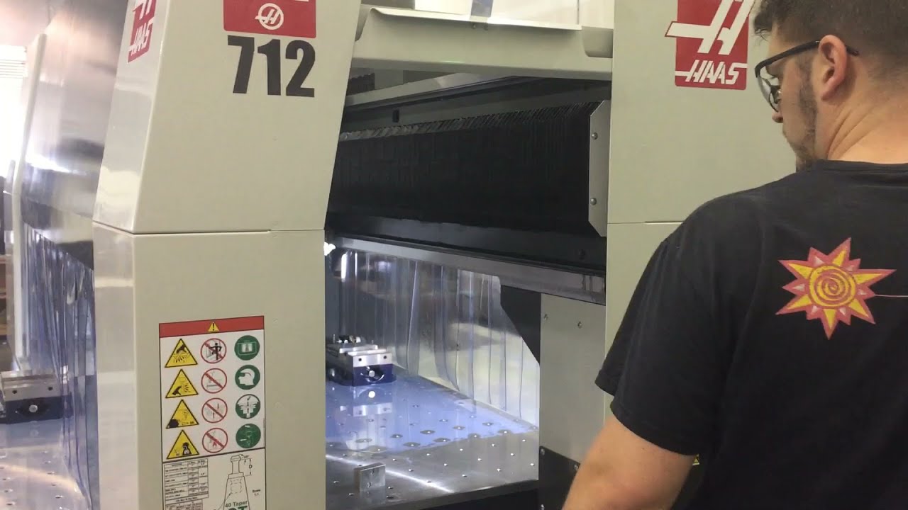 Haas GR-712 Bridge Milling Machine Setup - Sunshine Machining & Tool