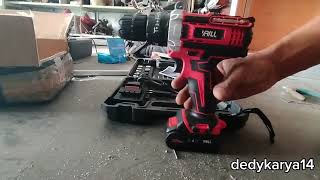 Bor Baterai buat pasang plavon!!!! Mudah Murah cordless screwdriver VCD130 12V VRILL
