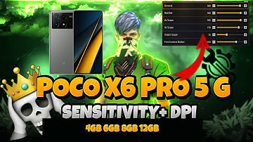 POCO X6 PRO 5G 😱Free Fire Sensitivity 🔥Settings Best Headshot Settings 2025!