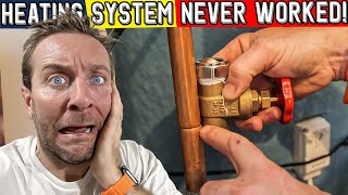 HEATING NEVER INSTALLED CORRECTLY - Bart's MASSIVE Problem!