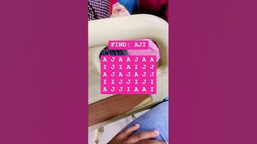 Observation Visual Test: 5 Seconds For You To Spot AJI . Try Your Skills!  #search #puzzle #shorts