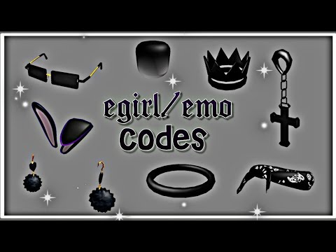 Roblox Aesthetic E Girl Baddie Gothic Emo Accessories Codes Youtube - codes for goth clothing in roblox