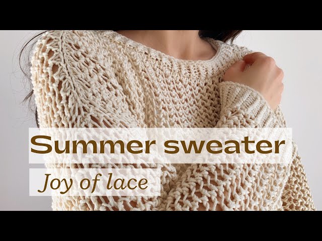Atmosphere Lace Mohair Pullover Sweater Pattern, Knitting Pattern - Halcyon  Yarn