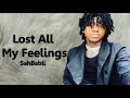 SahBabii Lost All My Feelings Lyrics 