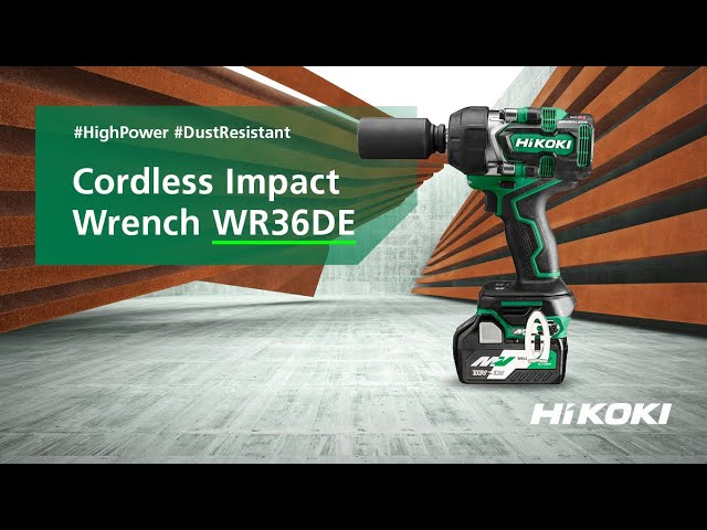HiKOKI WR36DE Cordless Impact Wrench is ideal for securing