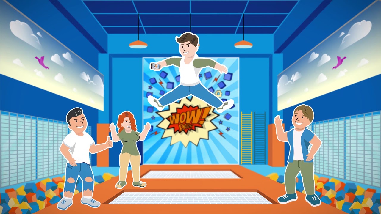 Батуты WOW PARK - крутой 2D-ролик для батутного центра (KOVIN VIDEO)