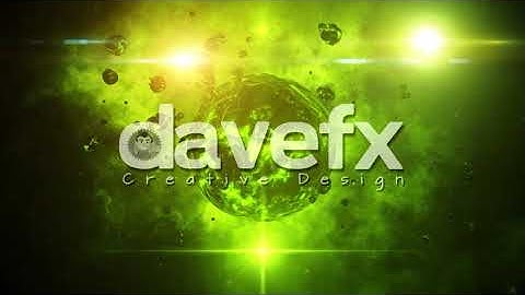 DAVE FX - 3D Green Sci-Fi Space Planet Intro Scene Motion Background