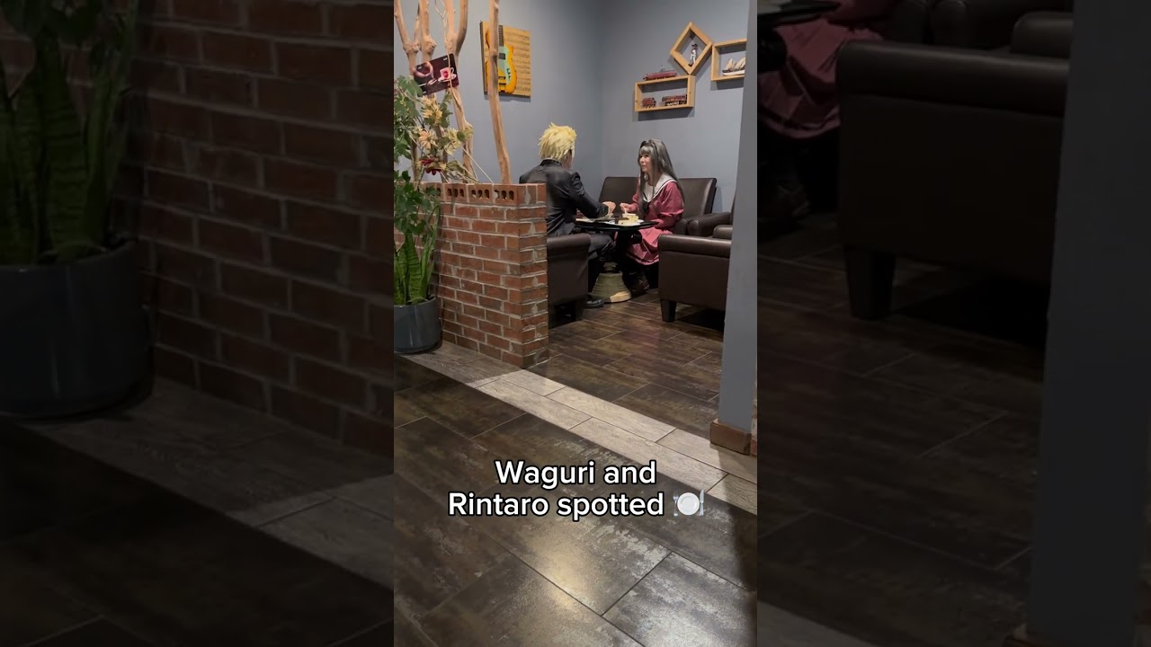 Waguri and Rintaro spotted at the cafe 😳