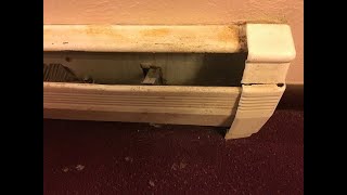 How to remove old Baseboard heater covers / prep for new