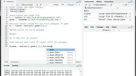 GIS in R  Zonal statistics