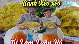 Bánh Xèo siêu ngon || Và Trải Nghiệm Tự Làm Bánh Xèo Miền Tây Cười Đau Ruột... #tamfunnyvlog