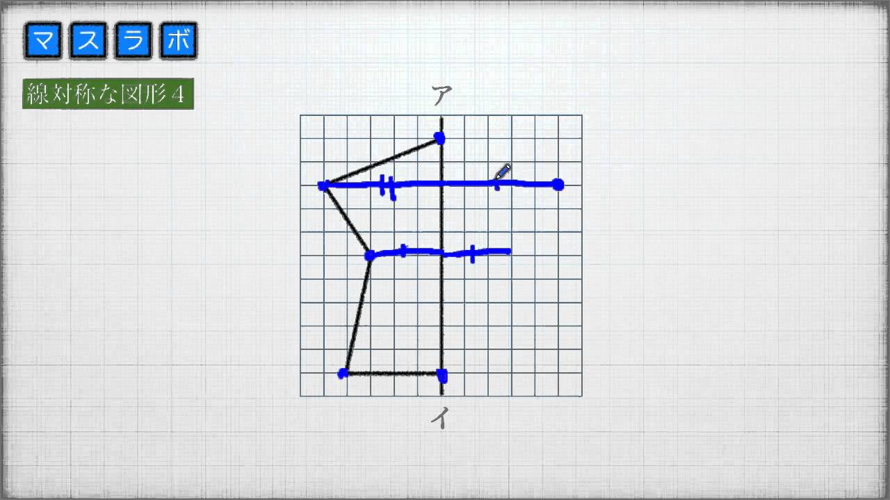線 対称 な 図形 の 書き方