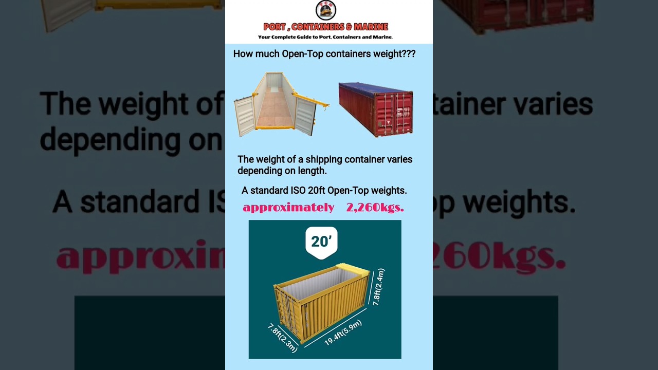 How much Open Top Containers weight.