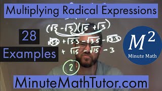 Multiplying Radical Expressions | 28 Examples