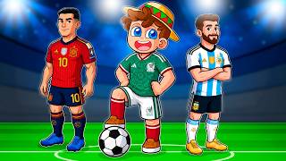 JUGUÉ al MUNDIAL de Futbol ARGENTINA vs ESPAÑA ⚽🥅😲 SILVIOGAMER en DRUNKENFC