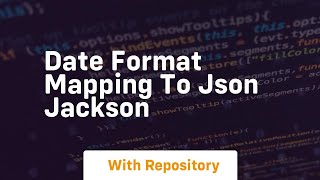 date format mapping to json jackson