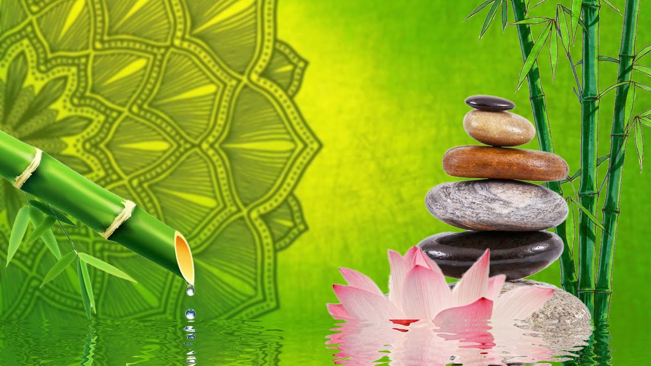 Bamboo water fountain [healing music BGM]自然の音とともに音楽をリラックス バンブーウォーター