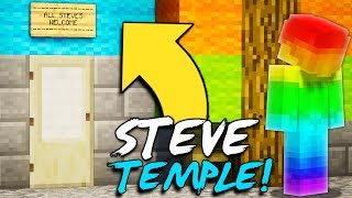 BUILDING THE STEVE TEMPLE!