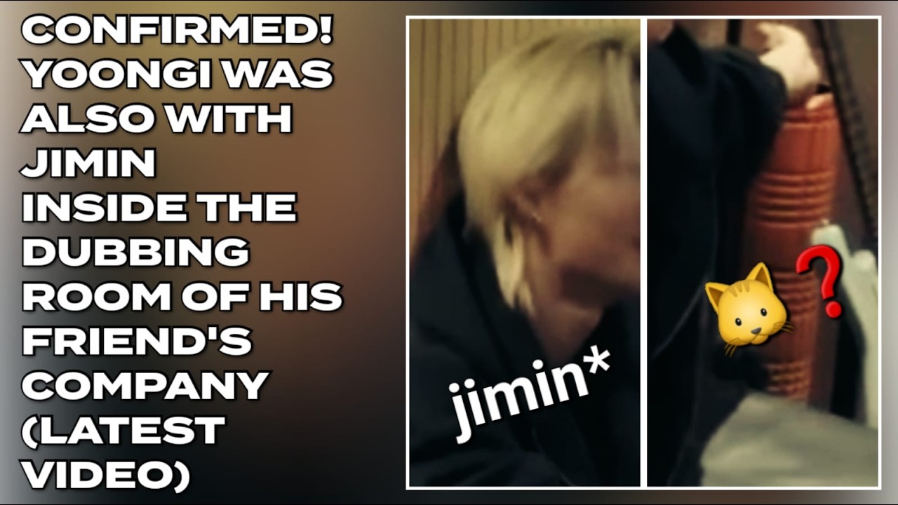 Confirmed😱🔥Yoongi Was Also With Jimin Inside The Dubbing Room Of His Friend's Company#bts#btsarmy