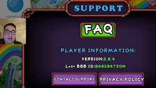 How to get help request from My Singing Monsters (Big Blue Bubble)  Facebook login issue