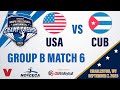  usa vs  cuba  2023 mens norceca championship group play