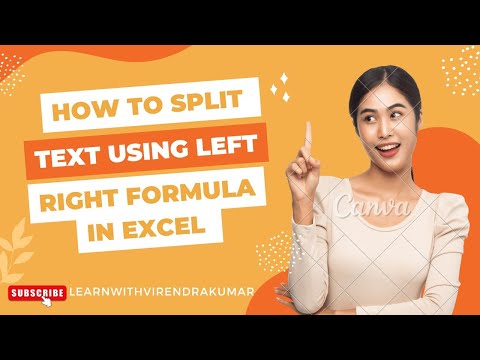 Split Text String by using LEFT & RIGHT Formula in Excel @Learnwithvirendrakumar #excel #microsoft