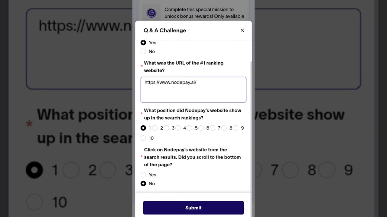 Nodepay Airdrop Search Quest Questionnaire answers | Nodepay latest update  - YouTube