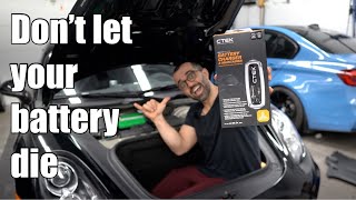 The two ways to trickle charge your Porsche battery.