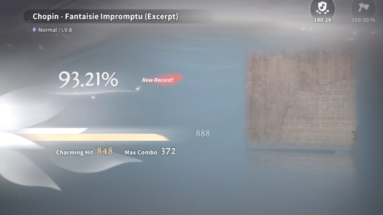 [DEEMO II] 디모2 쇼팽-환상즉흥곡 ;리듬게임 | Chopin-Fantaisie Impromptu (Normal LV.8)