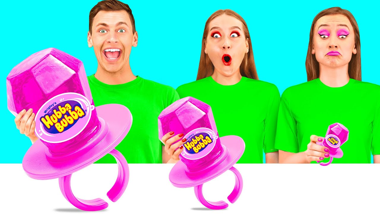 Большая, Средняя или Маленькая Тарелка Челлендж | Смешные Кулинарные Трюки от PaRaRa Challenge