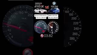 BMW 335i E92 vs Nissan 370z Nismo #acceleration #bmw #nissan