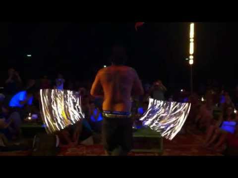 The Beginning of Long's Fire Show @ Ploy Bar, Koh Samed, Thailand