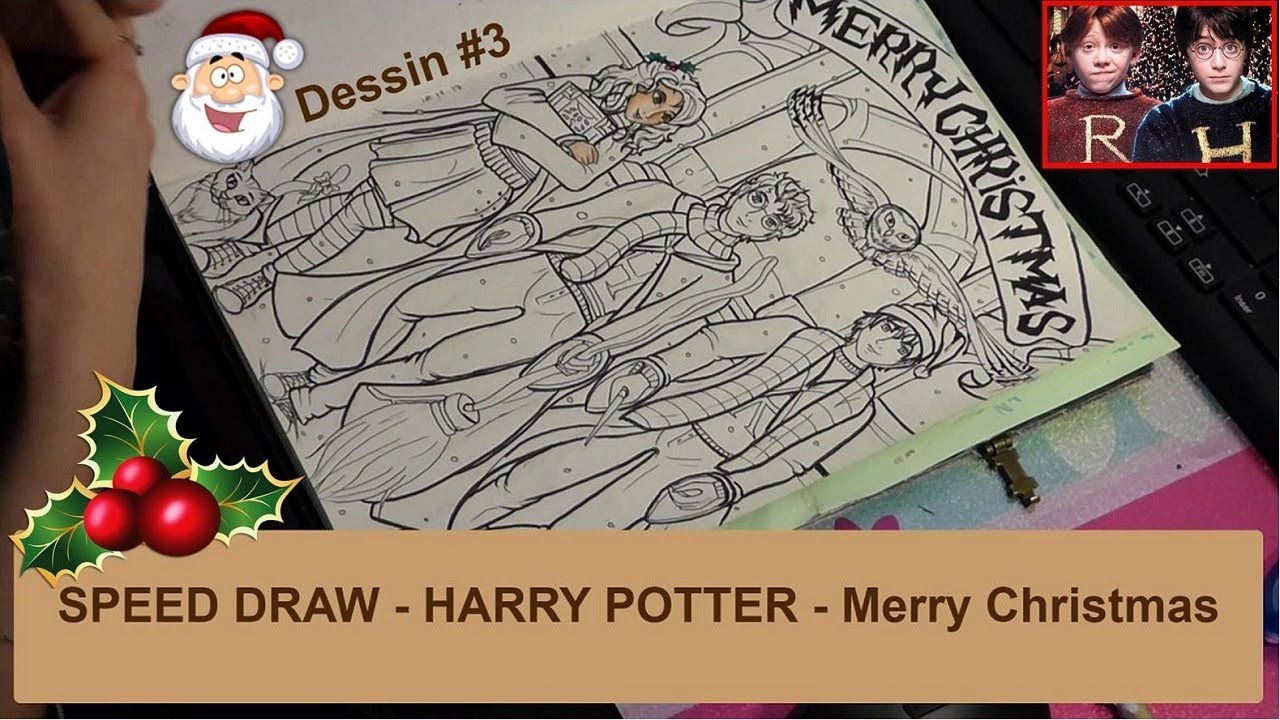 Dessin Noel Harry Potter