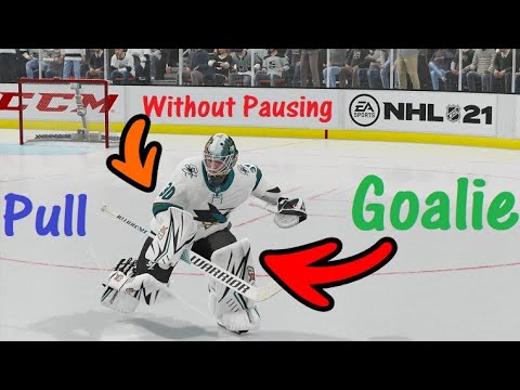 Nhl 21 How To Pull Goalie Without Pausing Youtube