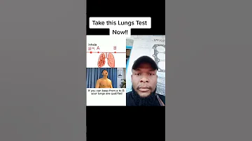 Take This Lungs Test Now To See If They Are Healthy Lungscreening Clearlungs Lungdisease 