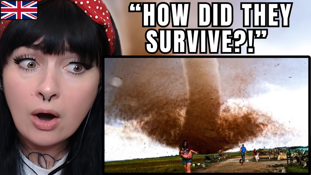 British Girl Reacts to I Rescued A Family From This Tornado
