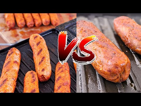 Recette de Merguez au POULET et de Merguez VEGAN  Chicken and vegan sausage recipe  