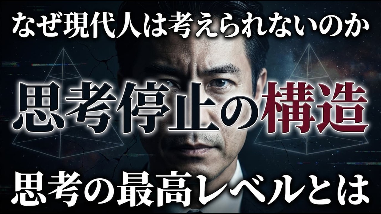 現代人が“考えられない”本当の理由ー本物の思考と思考停止の構造をー解説