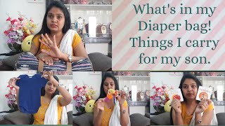 What’s in my Diaper bag! Things I carry for my son.