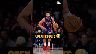 The Pistons had open tryouts for their G League team 🤣