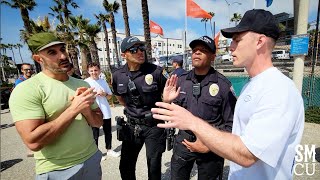 Officers Respond to an Unpermitted Event at Muscle Beach