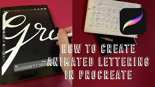 How to animate hand-lettering in Procreate (beginner’s tutorial)